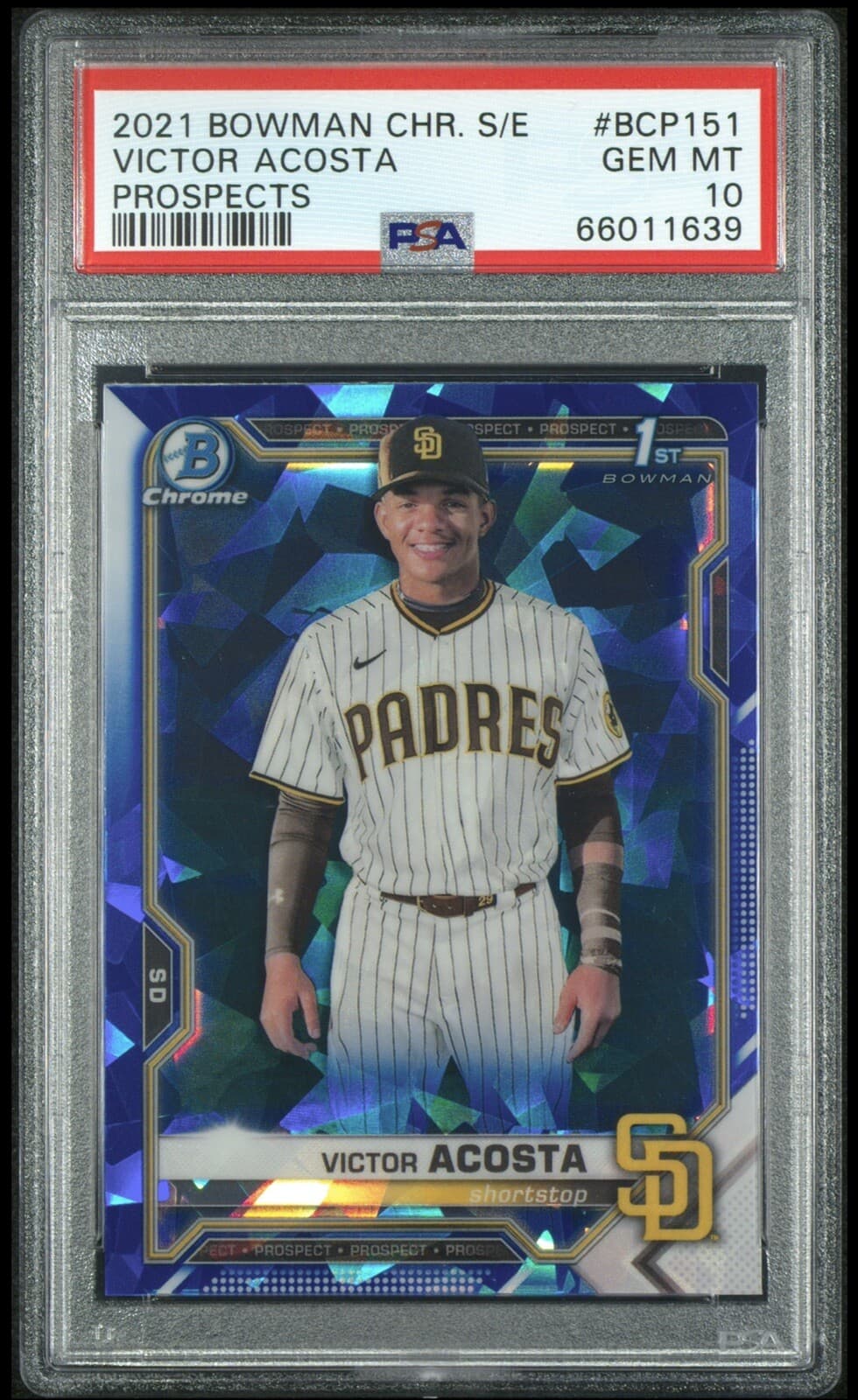 Sapphire Victor Acosta 2021 Bowman Chrome