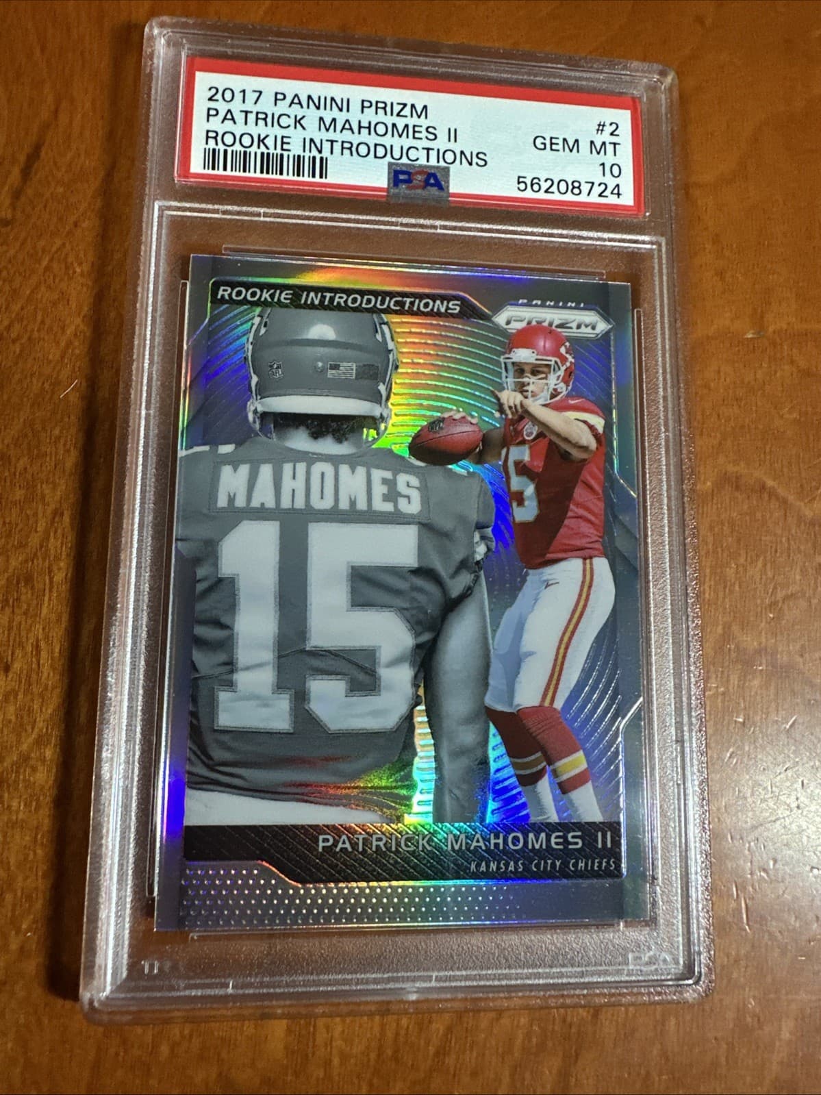 Introductions Patrick Mahomes 2017 Panini Prizm 2017 Panini Prizm silver