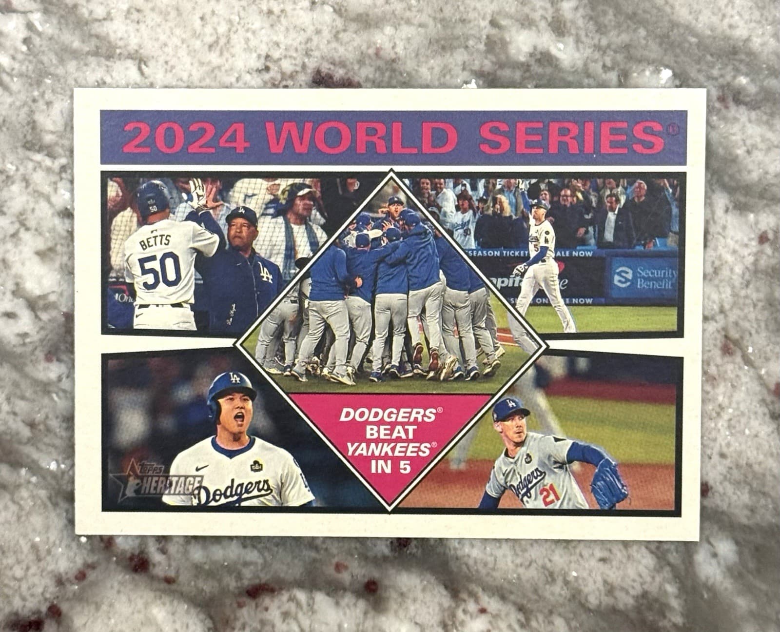 World Series Dodgers 2025 Topps Heritage