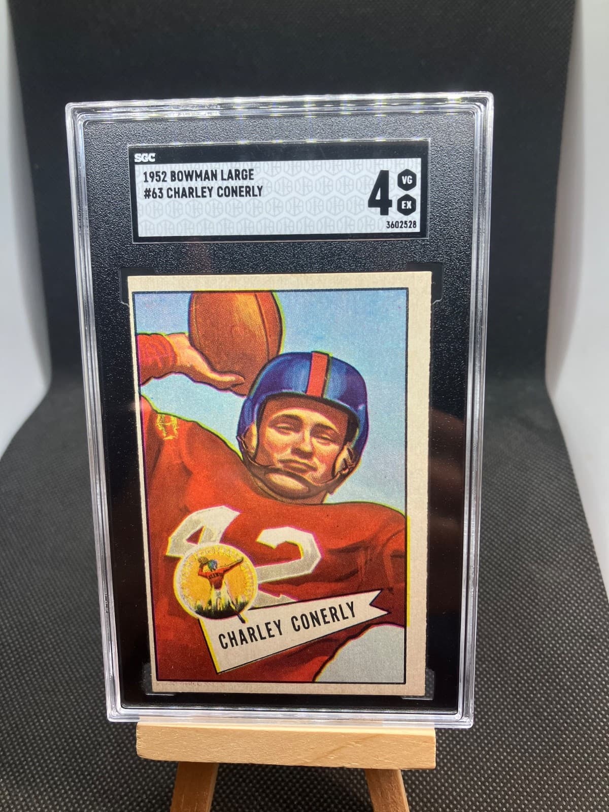 Charley Conerly Large 1952 Bowman