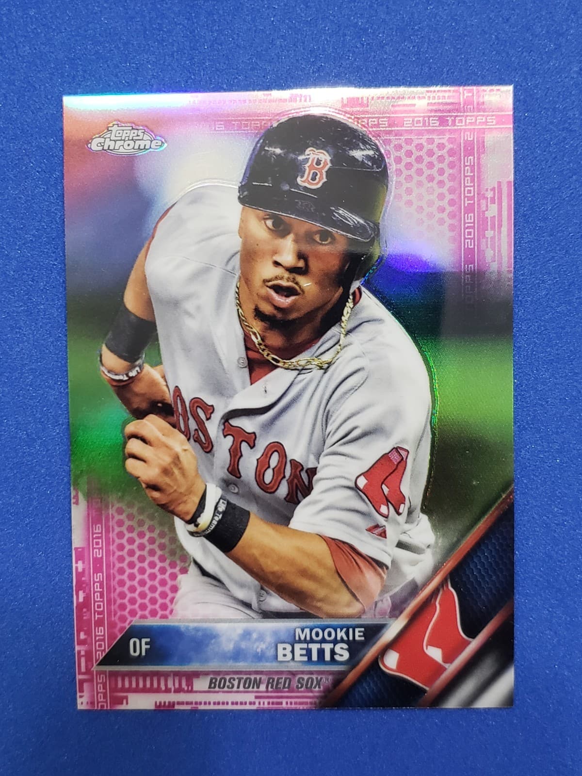 Mookie Betts Pink 2016 Topps Chrome 2016 Topps Chrome pink-refractor