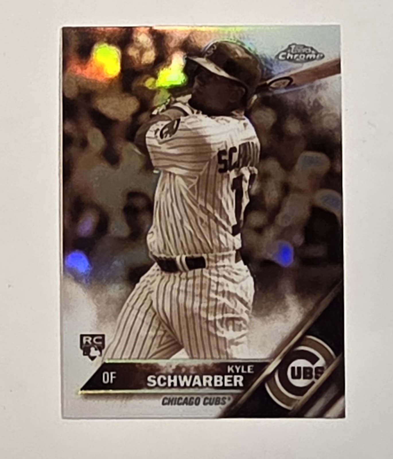 Kyle Schwarber Sepia 2016 Topps Chrome