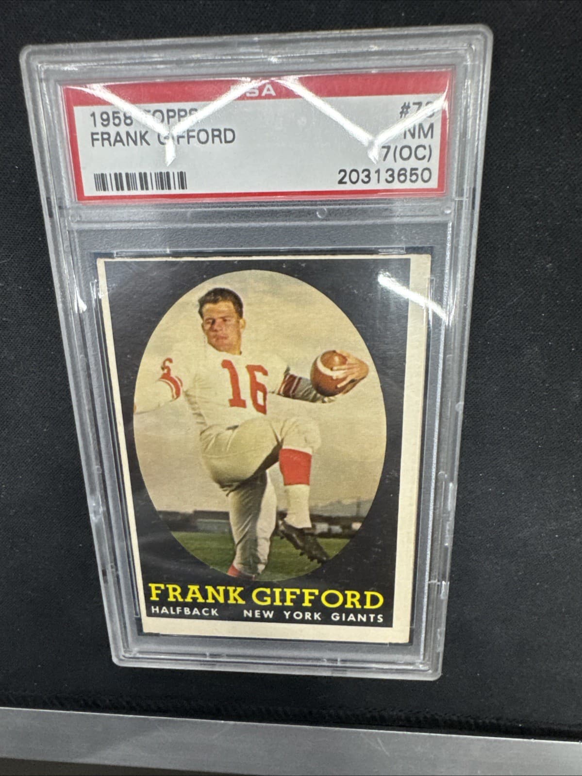 Frank Gifford 1958 topps Topps
