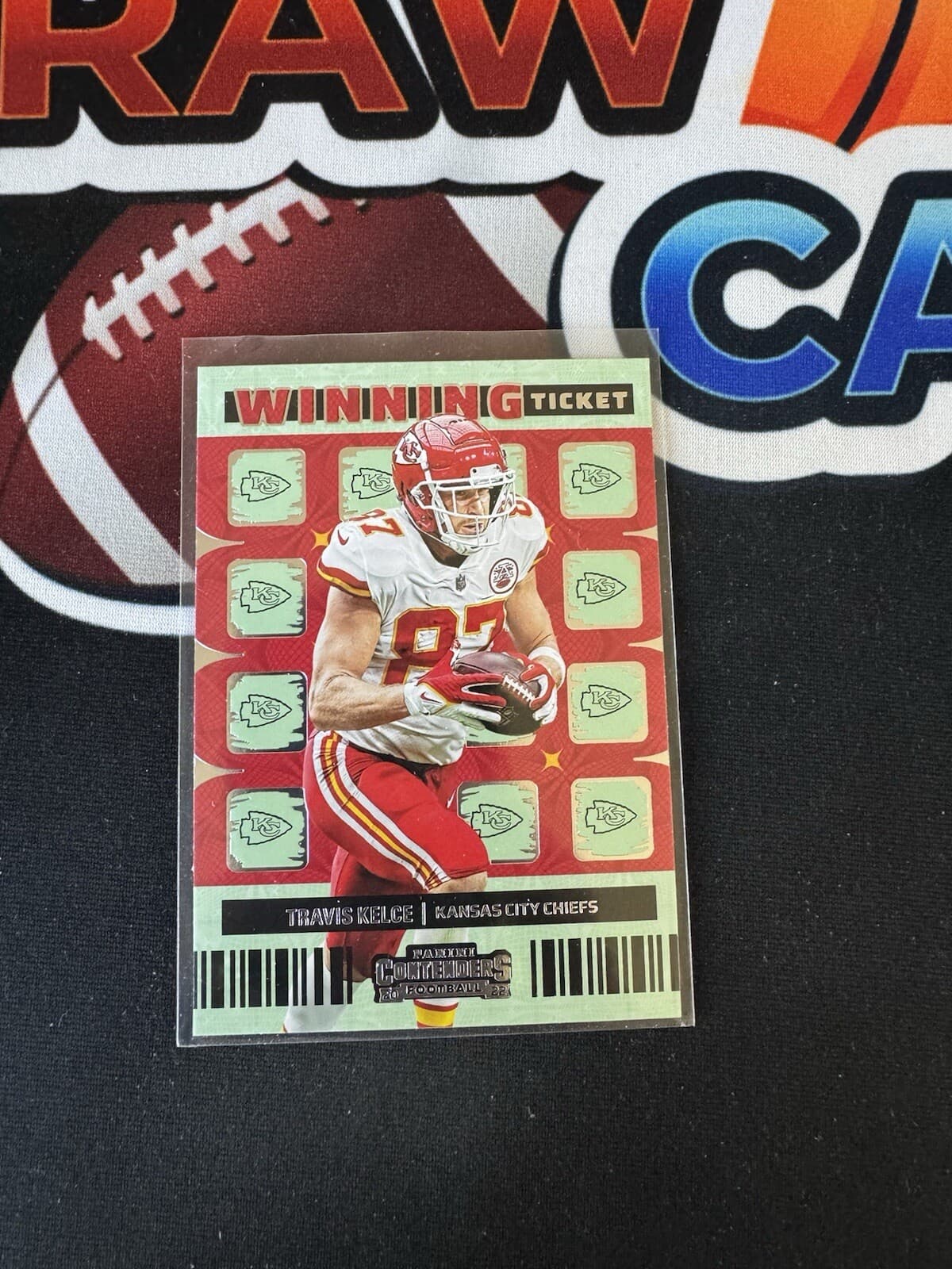Travis Kelce Winning 2022 Panini Contenders