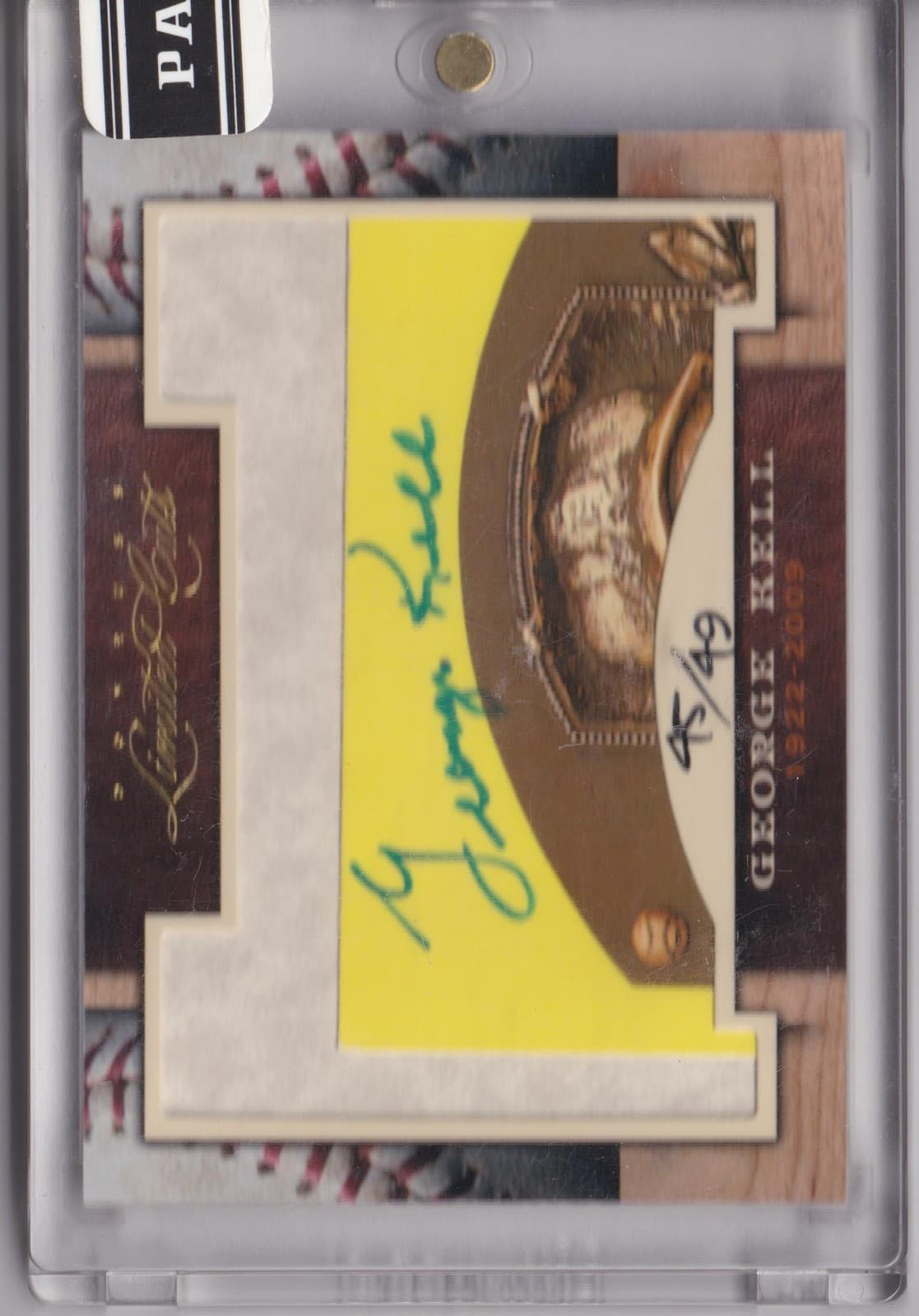 Limited Cuts George 2011 Donruss 2011 Donruss