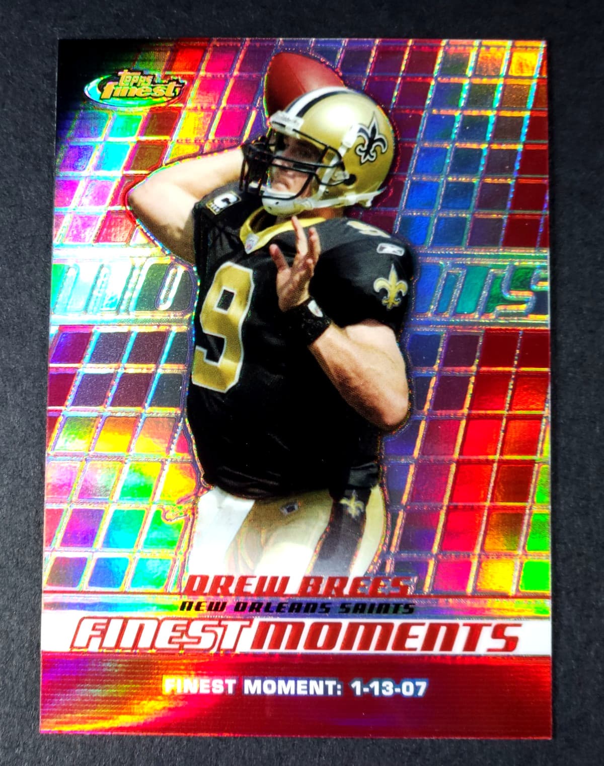 MOMENTS -DB DREW BREES *A* SAI 2008 Topps Finest 2008 Topps Finest