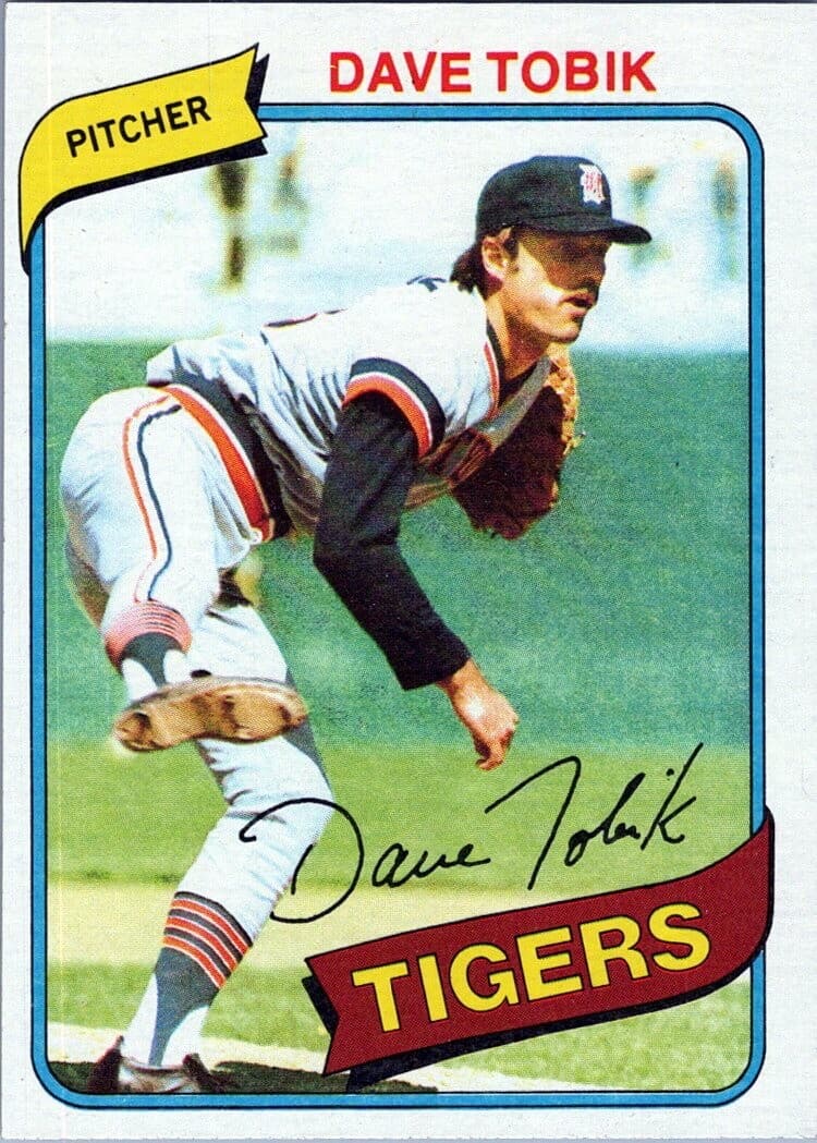 Dave Tobik Detroit 1980 Topps 1980 Topps