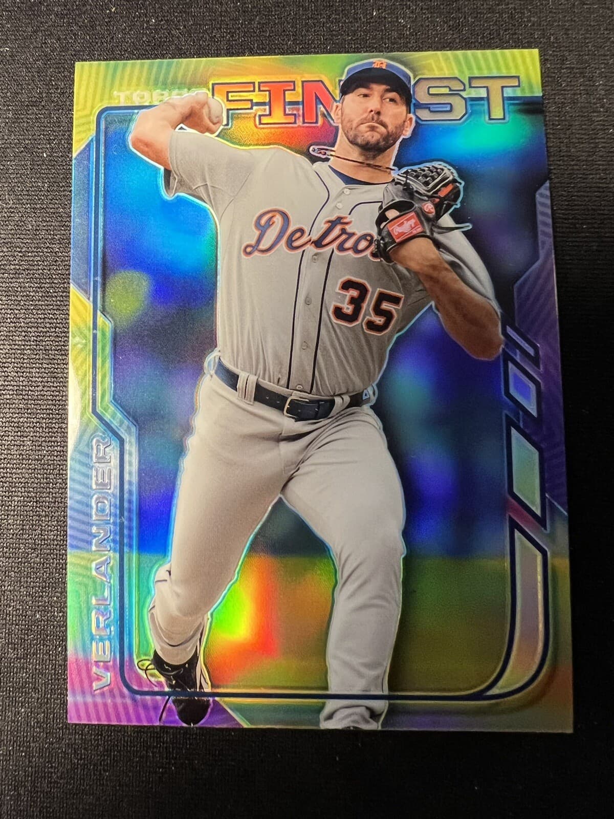 Justin Verlander 2014 Topps Finest 2014 Topps Finest refractor