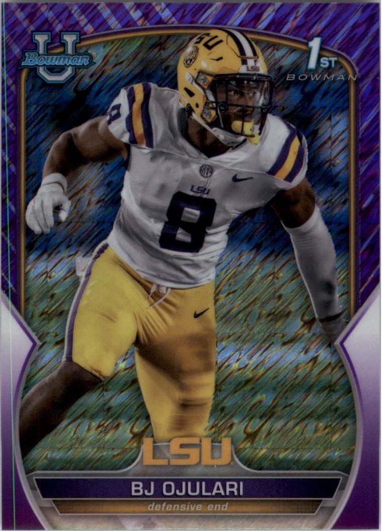 University Purple Shimmer 2022 Bowman Chrome 2022 Bowman Chrome