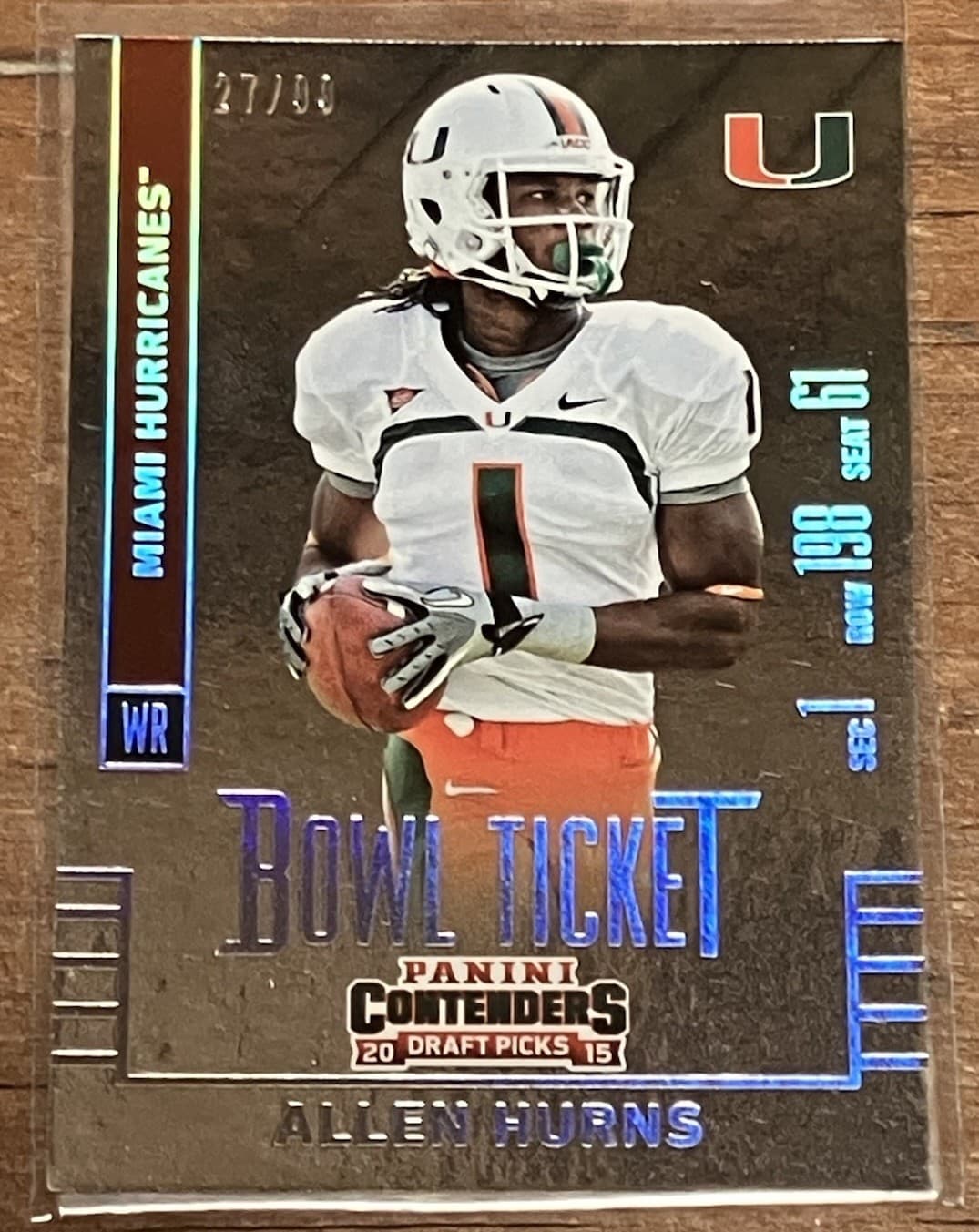 Draft Picks Allen 2015 Panini Contenders 2015 Panini Contenders foil-silver