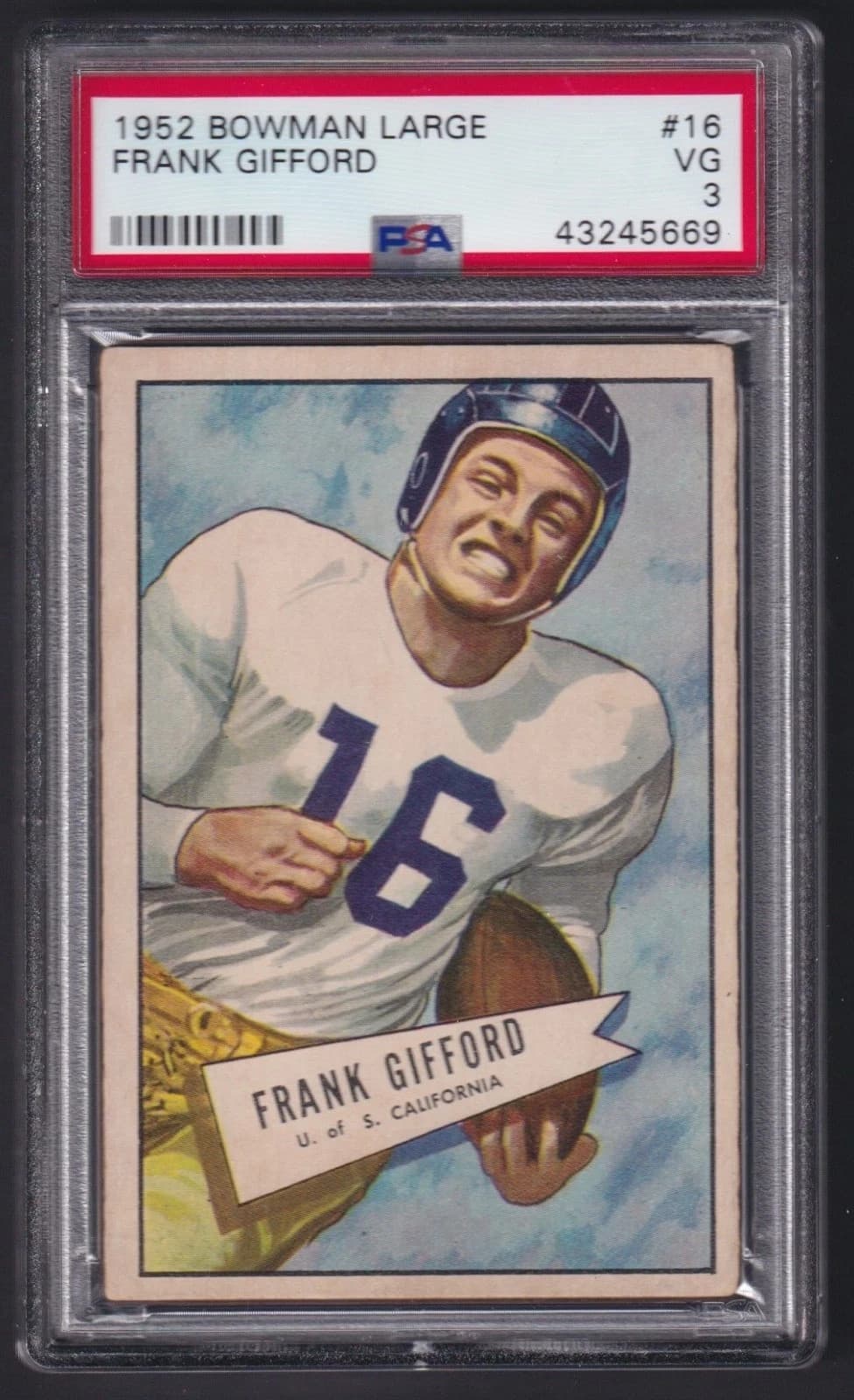 Large Football Frank 1952 Bowman
