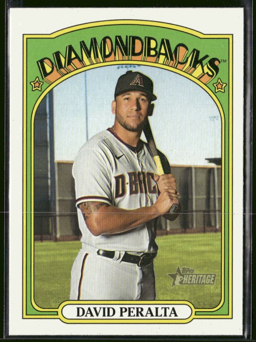 David Peralta Arizona 2021 Topps Heritage 2021 Topps Heritage
