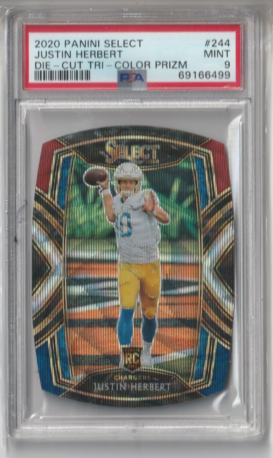 Justin Herbert Die 2020 Panini Select 2020 Panini Select