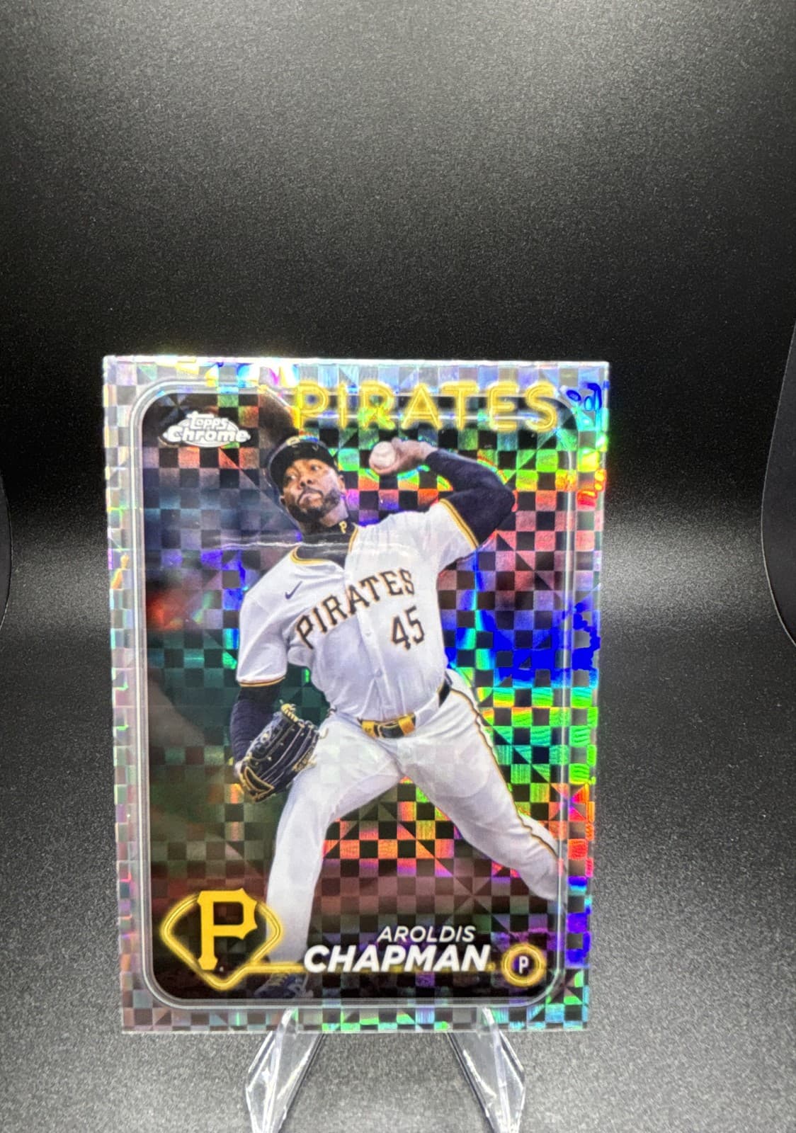 Aroldis Chapman trading card