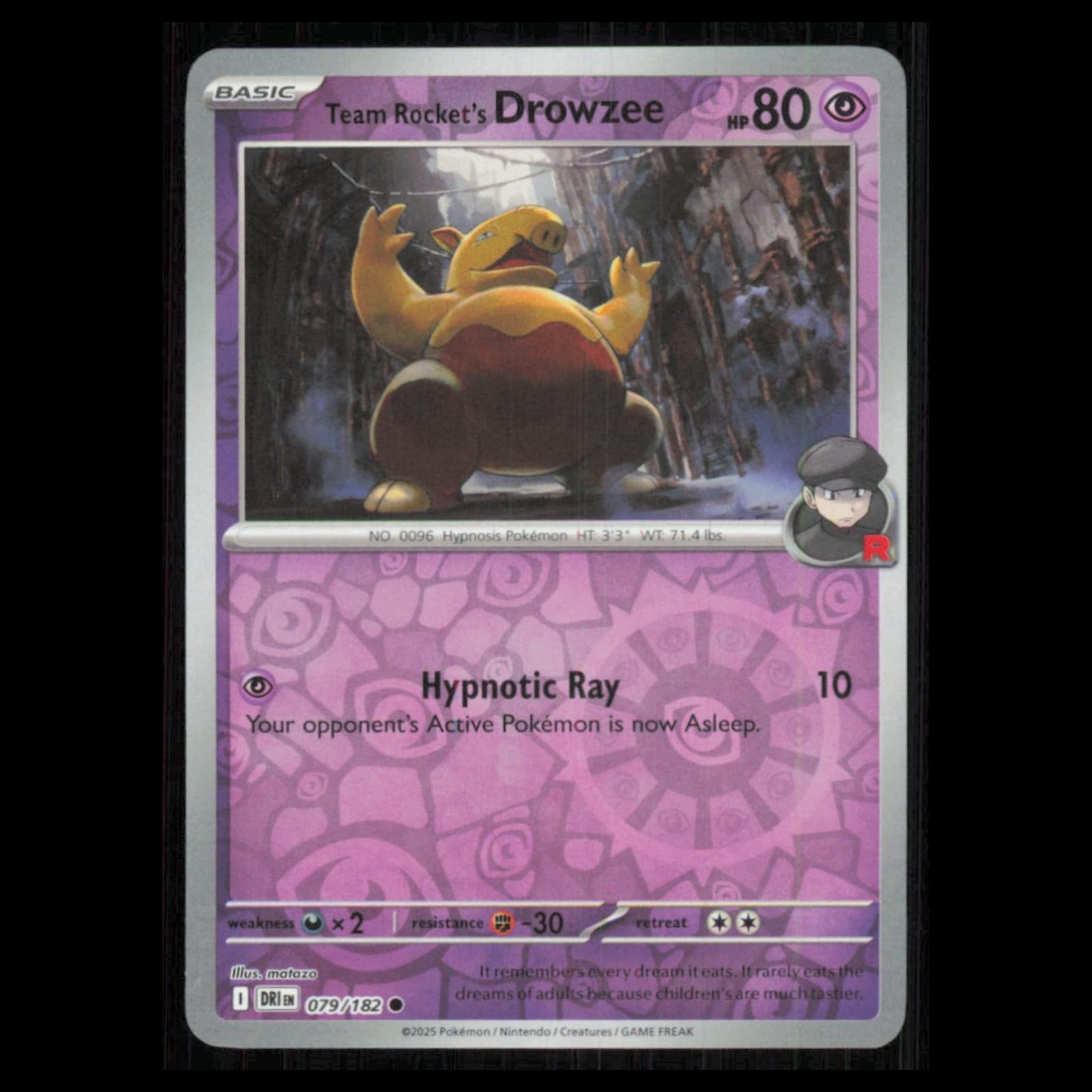 Team Rockets Drowzee 2025 Topps 3 2025 Unknown example 2
