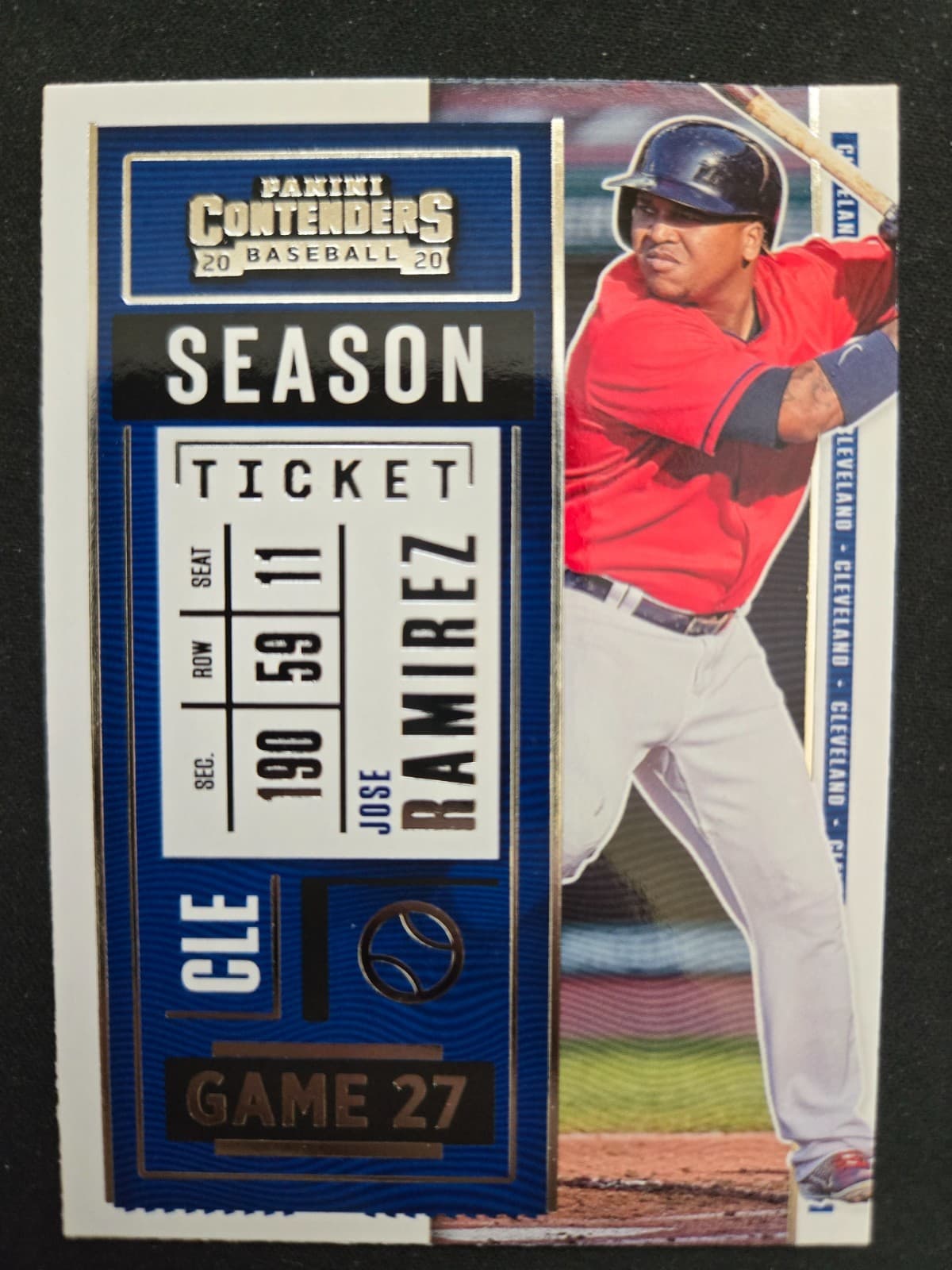 Jose Ramirez 2020 Panini Contenders 2020 Panini Contenders