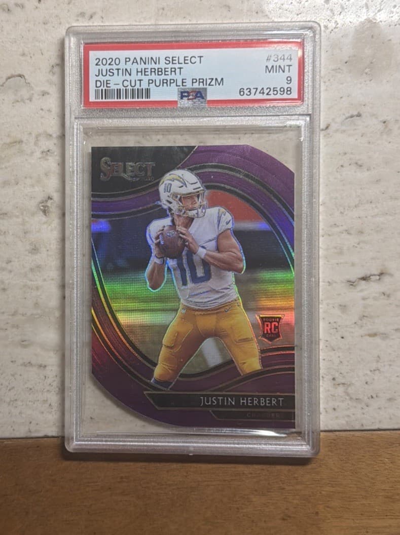 Justin Herbert Die 2020 Panini Select 2020 Panini Select