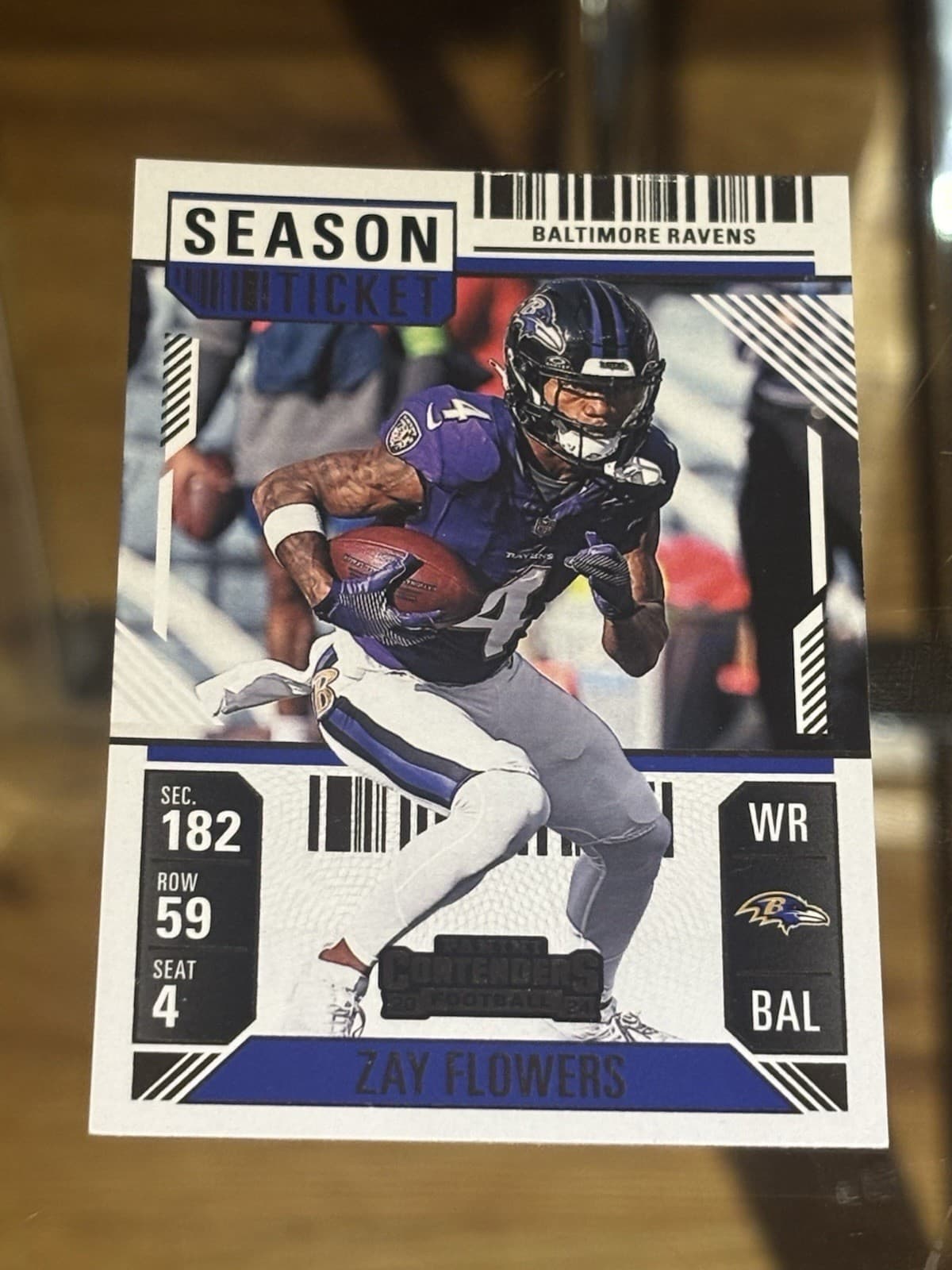 Zay Flowers Football 2024 Panini Contenders