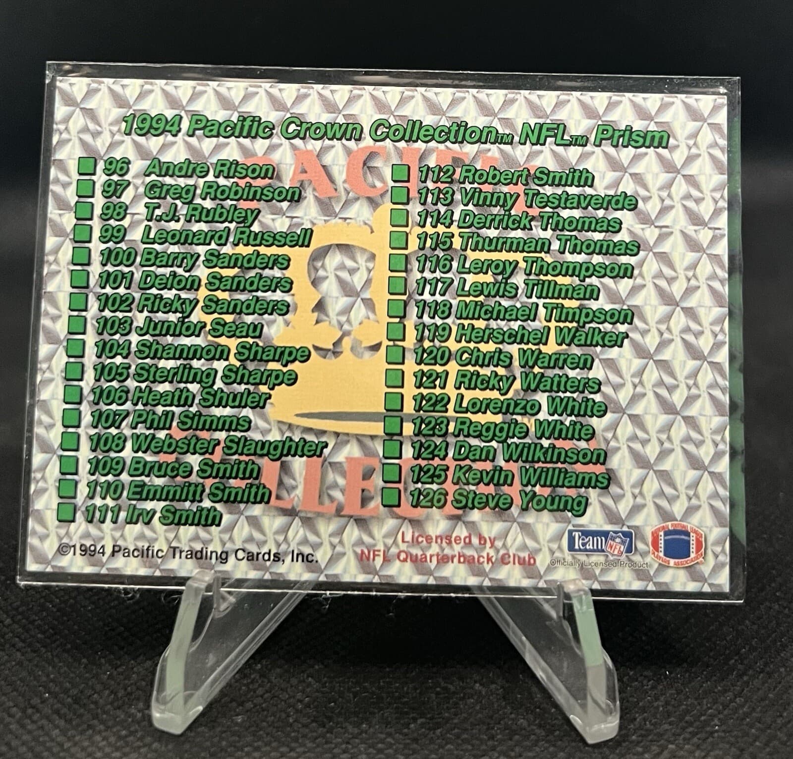 Prisms Football Green 1994 Pacific 1994 Pacific