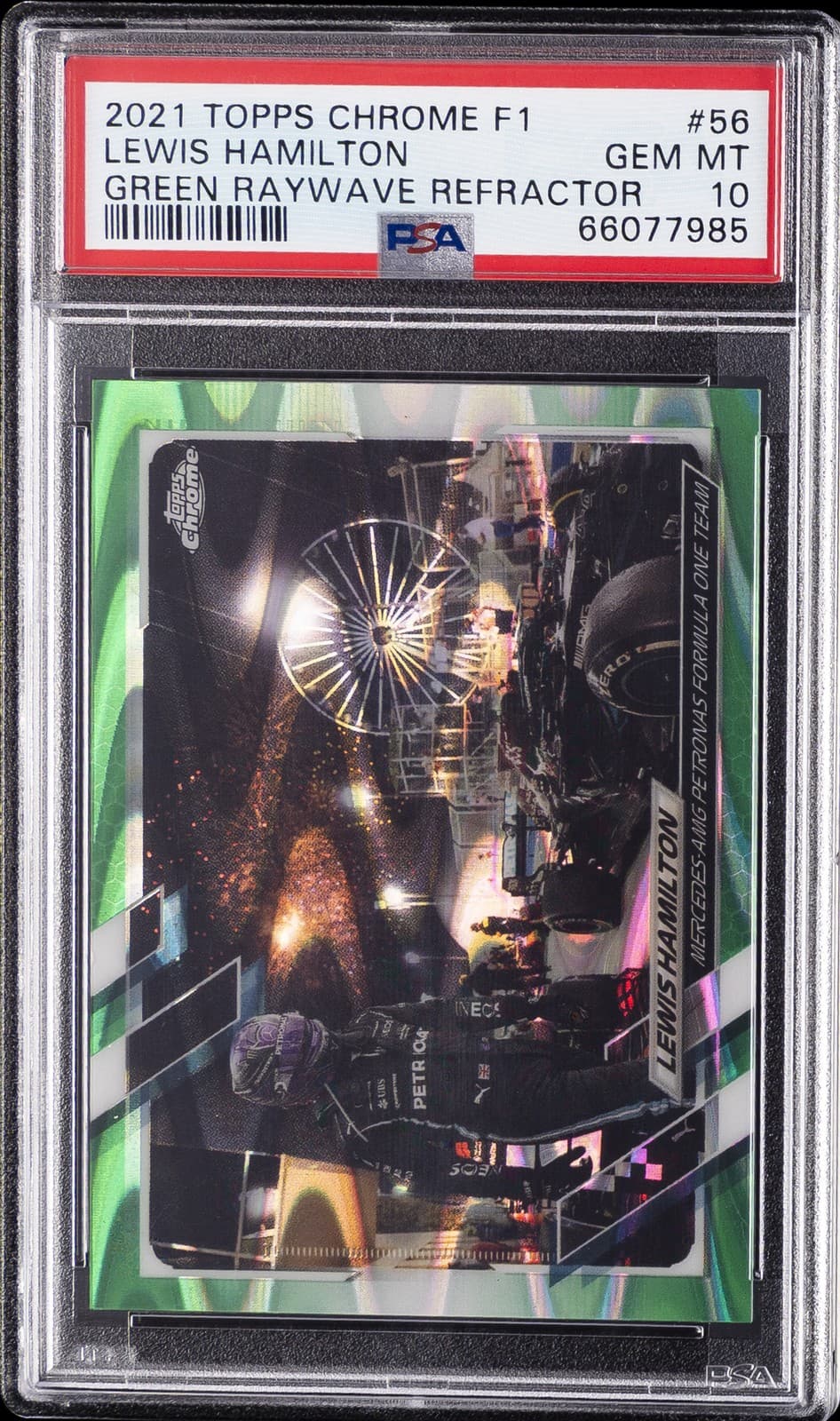 FORMULA 1 GREEN RAYWAVE LEWIS 2021 Topps Chrome 2021 Topps Chrome green-refractor