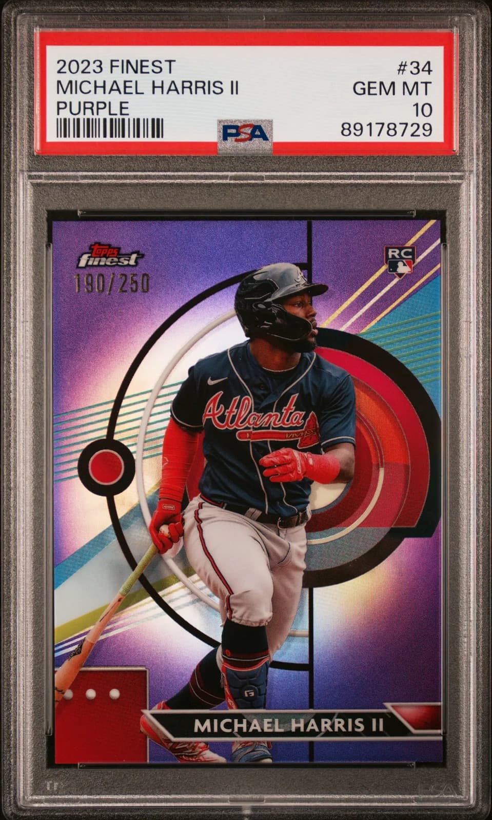 Michael Harris 2023 Topps Finest 2023 Topps Finest example 2