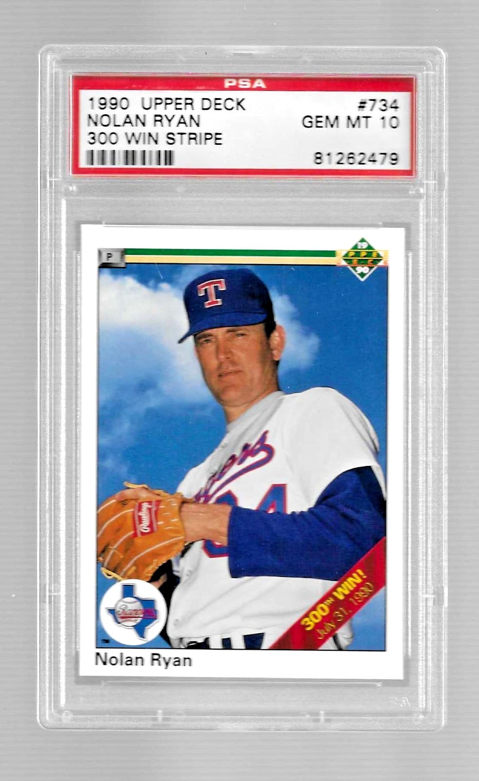 BASEBALL HOF NOLAN RYAN 300 WI 1990 Upper Deck