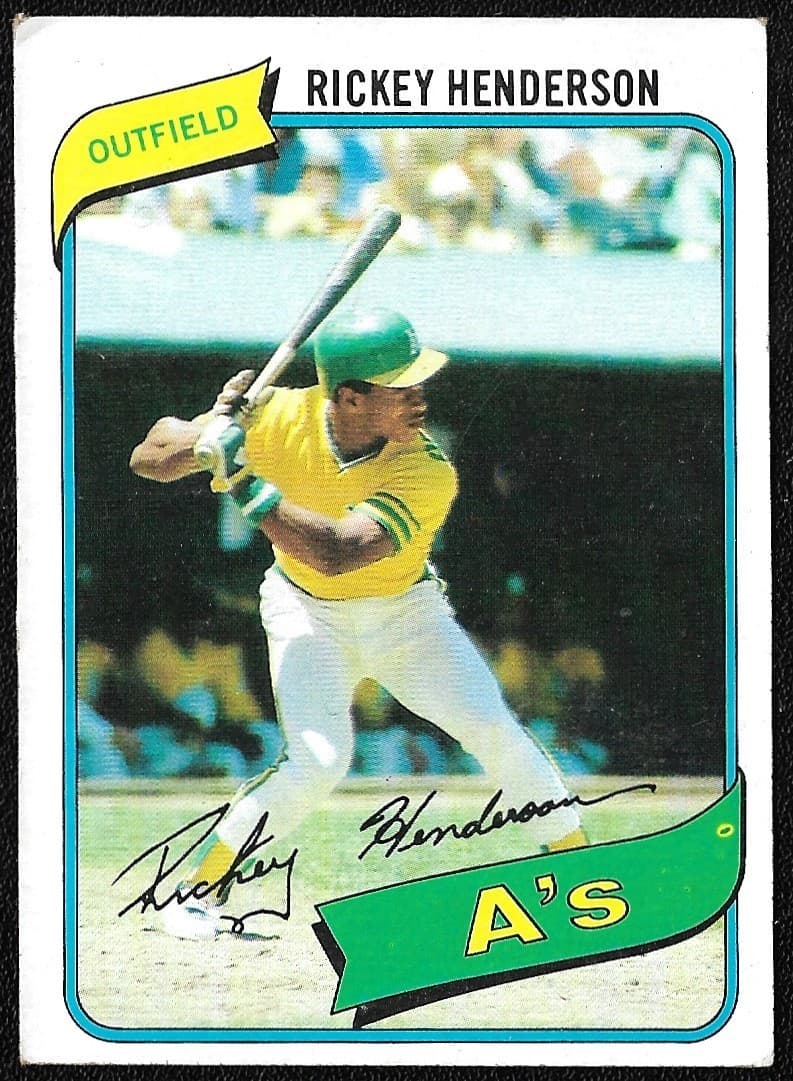 BASEBALL RICKEY HENDERSON OAKL 1980 Topps 1980 Topps