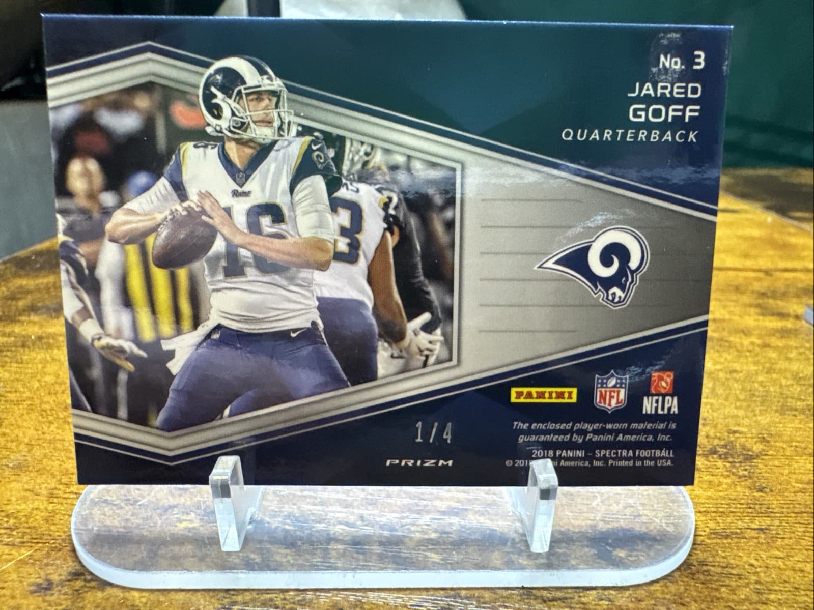 Spectra Football Jared 2018 Panini