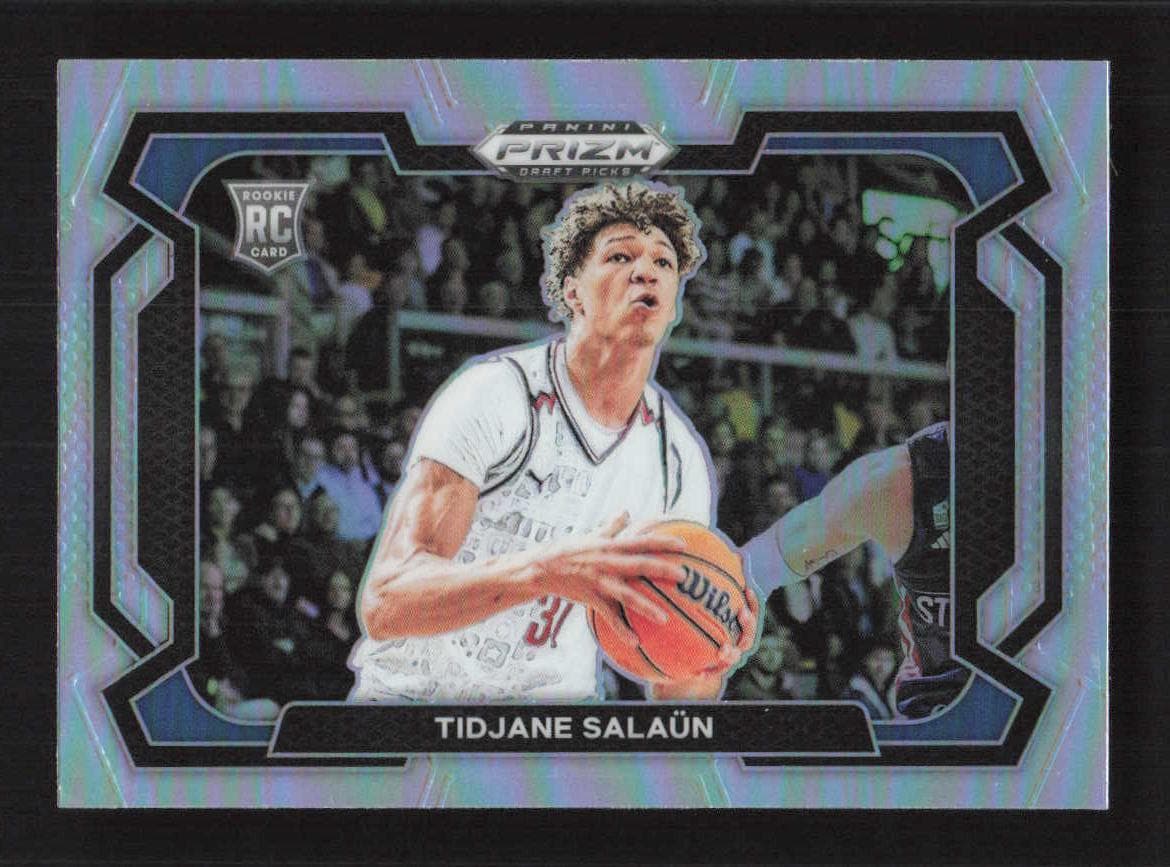 Tidjane Salaun Draft 2024 Panini Prizm 2024 Panini Prizm silver