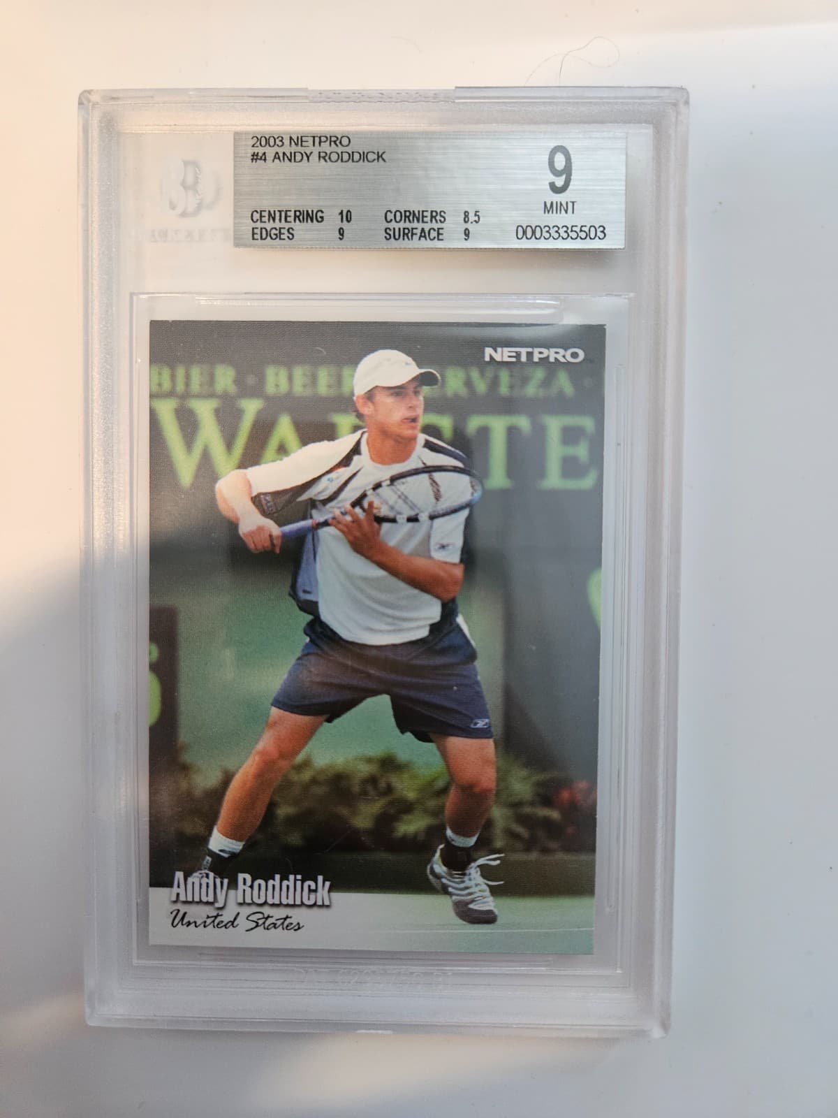 Andy Roddick trading card