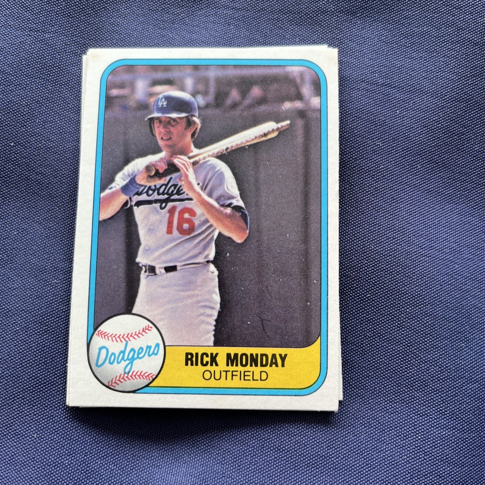 Baseball Rick Monday 1981 Fleer 1981 Fleer
