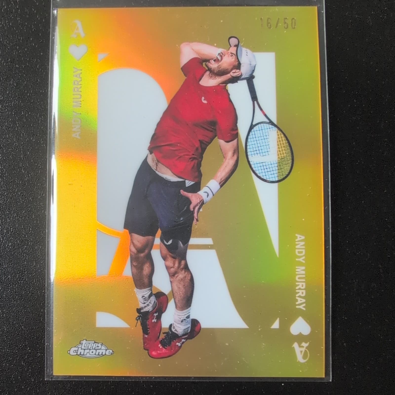 Andy Murray Aces 2025 Topps Chrome 2025 Topps Chrome gold-refractor
