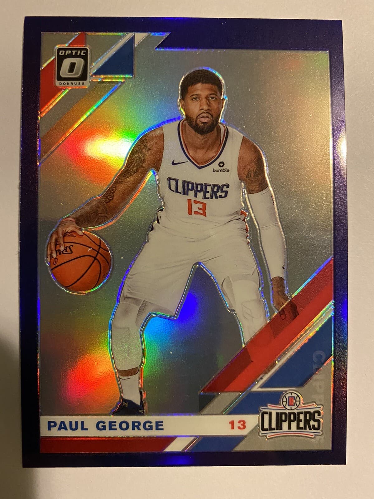 Paul George Purple 2019 Donruss Optic 2019 Donruss Optic purple