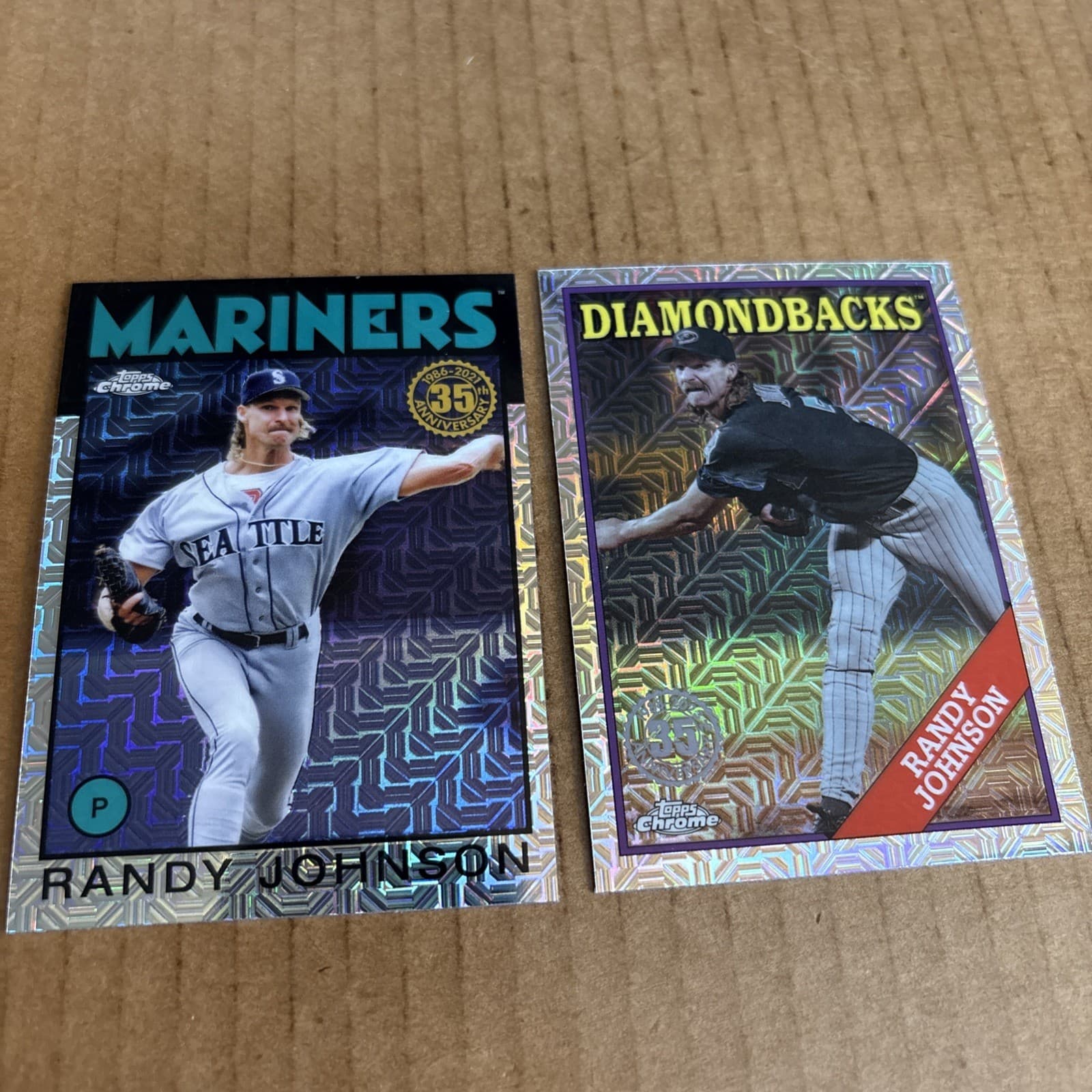 RANDY JOHNSON MOJO REFRACTORS 2021 Topps Chrome 2021 Topps Chrome mojo
