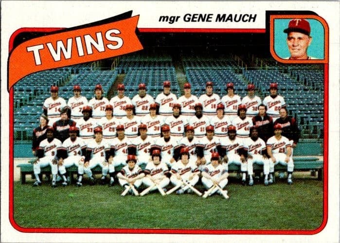 Team Checlist 1980 Topps 1980 Topps