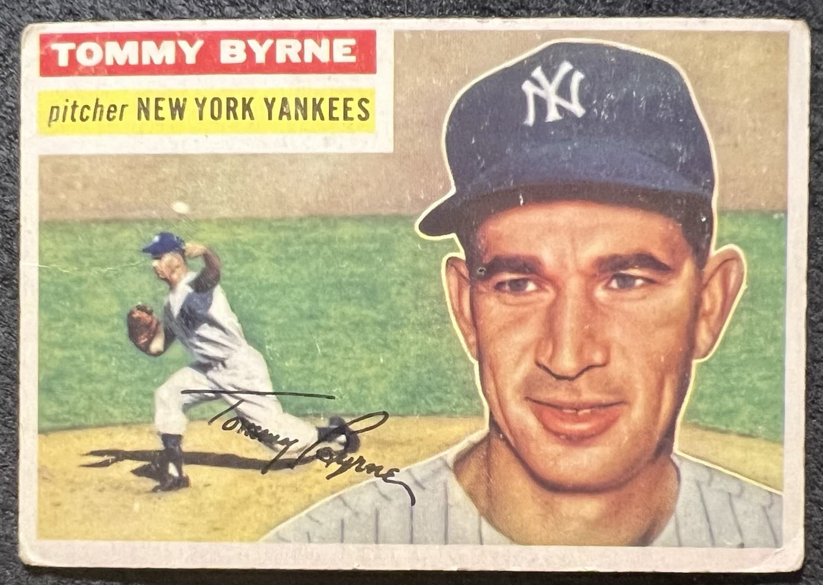 TOMMY BYRNE (NEW YORK YANKEES) 1956 Topps