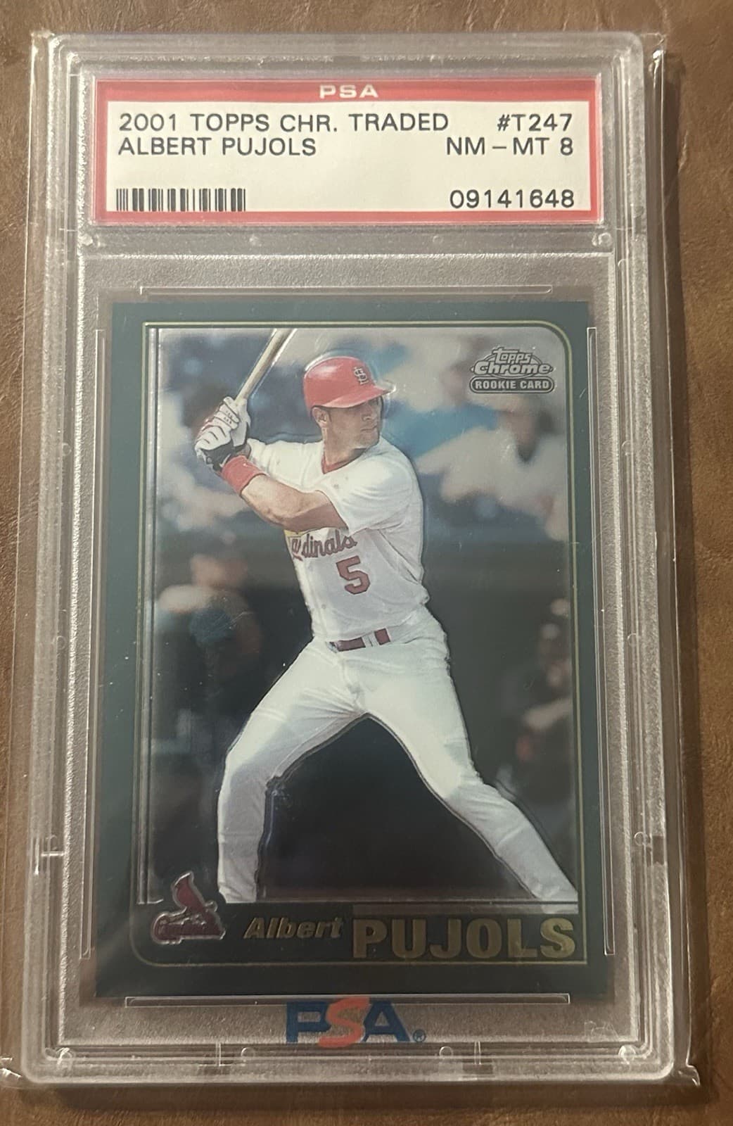 Albert Pujols 2001 topps Topps Chrome Traded