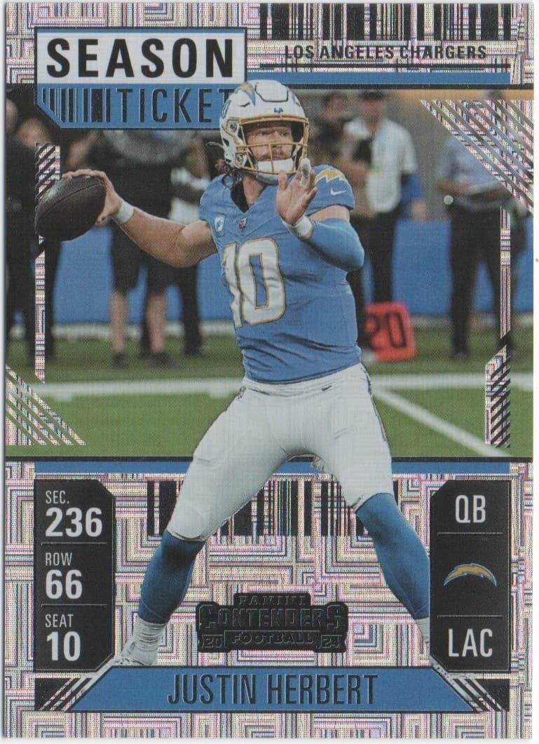 Justin Herbert 2024 Panini Contenders 2024 Panini Contenders mojo