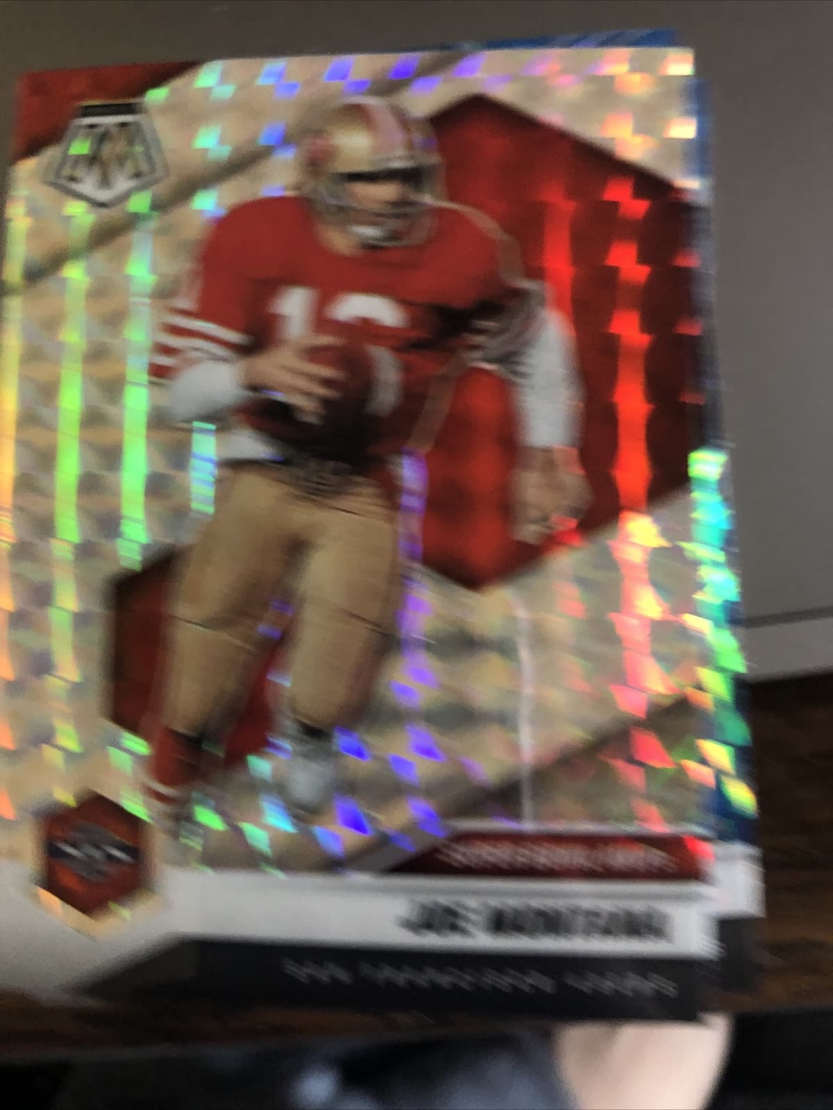 Joe Montana Silver 2021 Panini Mosaic