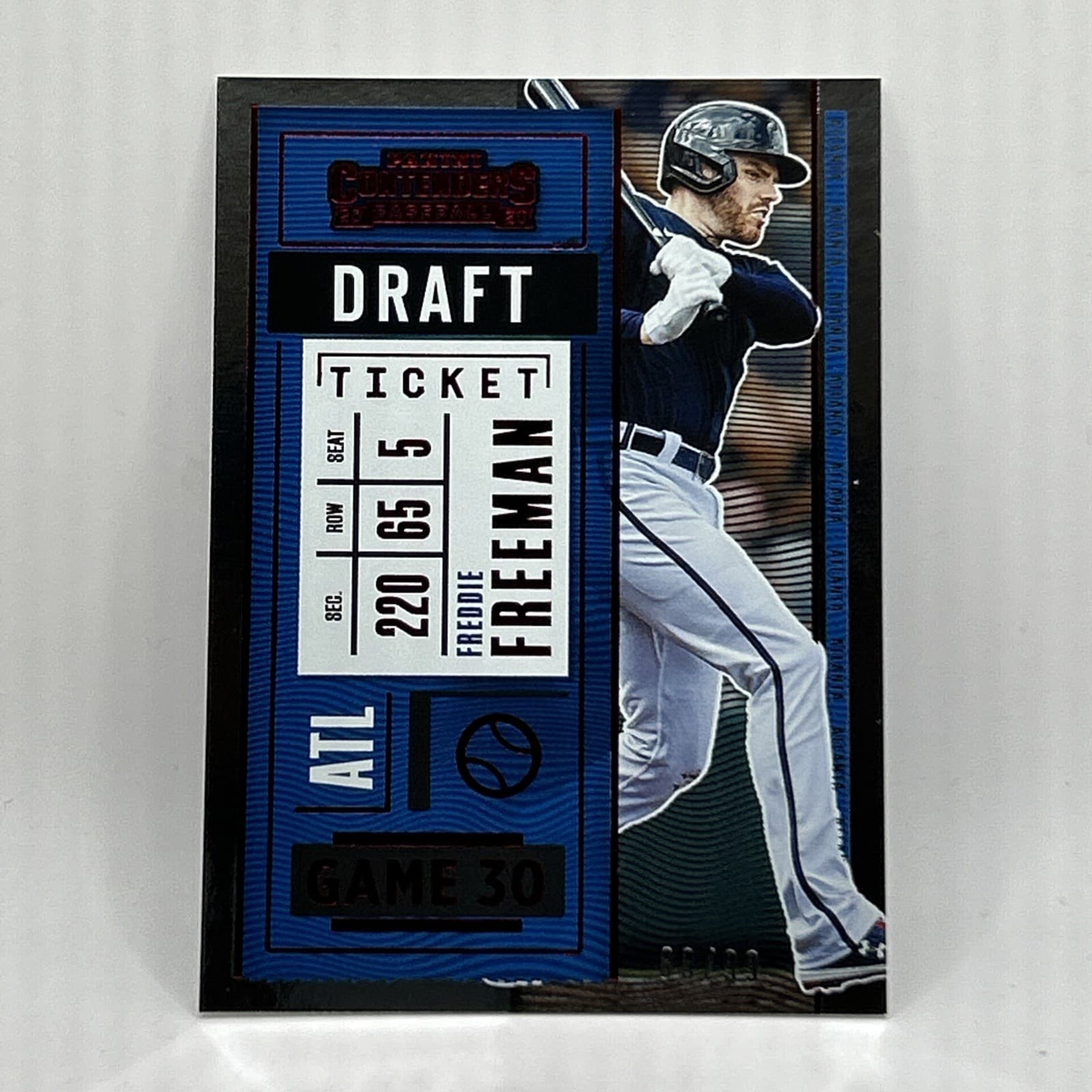 Freddie Freeman Draft 2020 Panini Contenders 2020 Panini Contenders