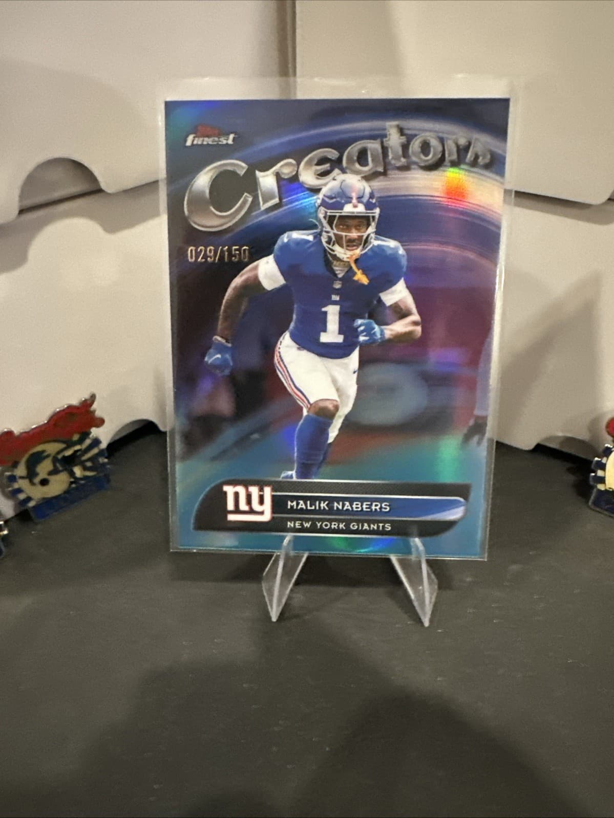 Football Malik Nabers 2025 Topps Finest 2025 Topps Finest