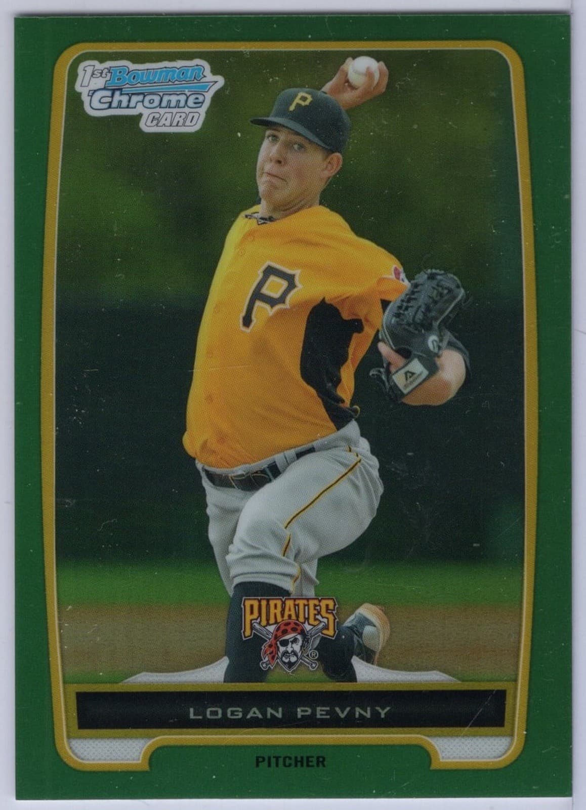 Green Logan Pevny 2012 Bowman Chrome 2012 Bowman Chrome green-refractor