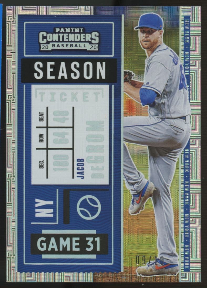 Baseball Jacob 2020 Panini Contenders 2020 Panini Contenders
