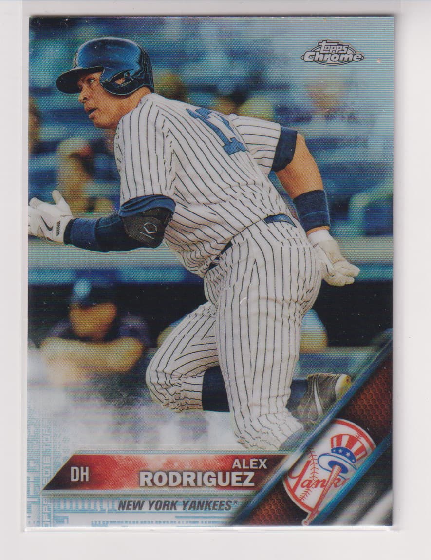 Alex Rodriguez Baseball 2016 Topps Chrome 2016 Topps Chrome refractor