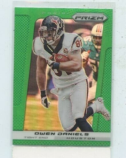 OWEN DANIELS Football GREEN Te 2013 Panini Prizm
