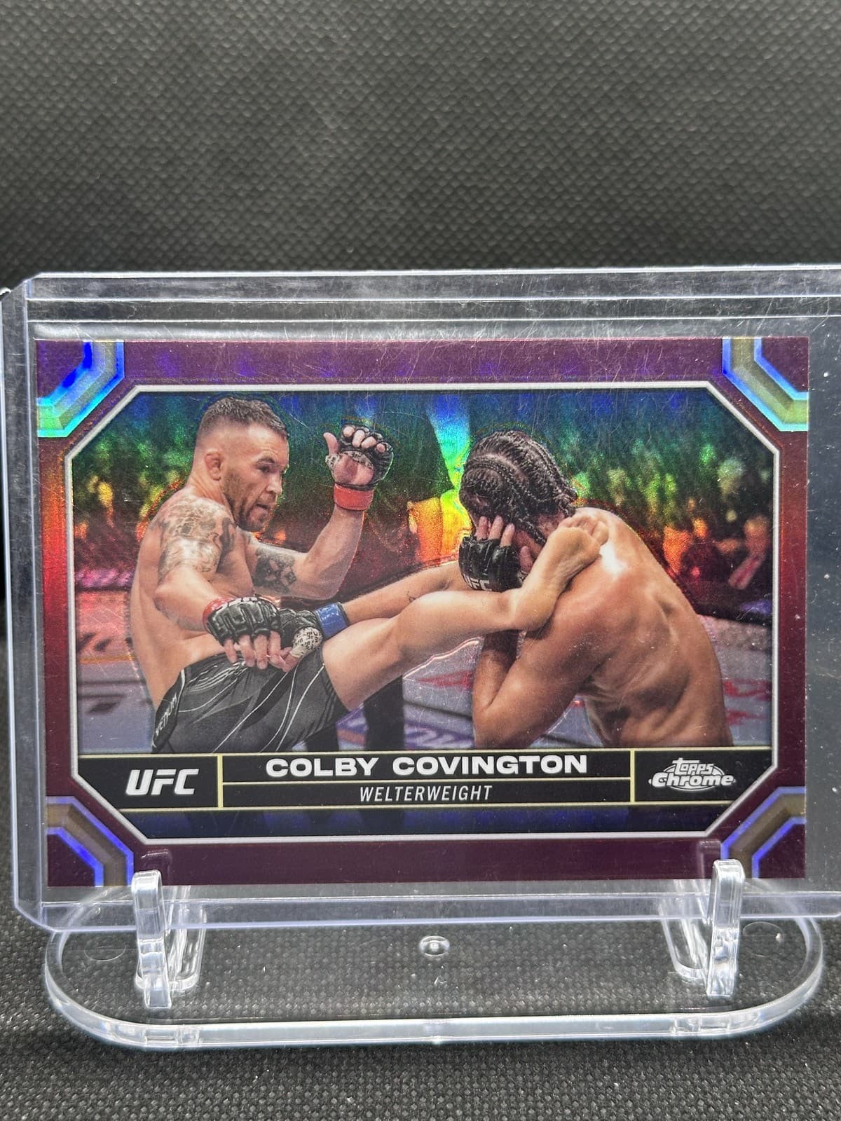 Colby Covington Magenta 2024 Topps Chrome 2024 Topps Chrome refractor