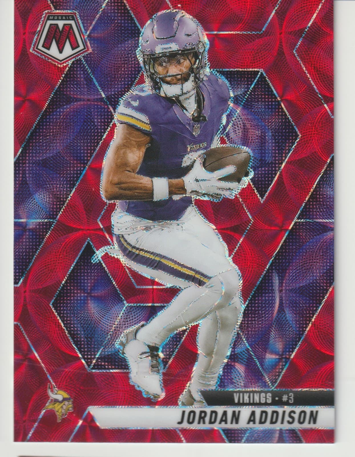 Jordan Addison Red 2025 Panini Mosaic 2025 Panini Mosaic