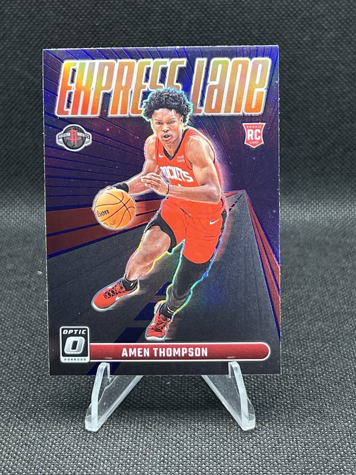Amen Thompson Express 2023 Donruss Optic 2023 Donruss Optic holo example 3