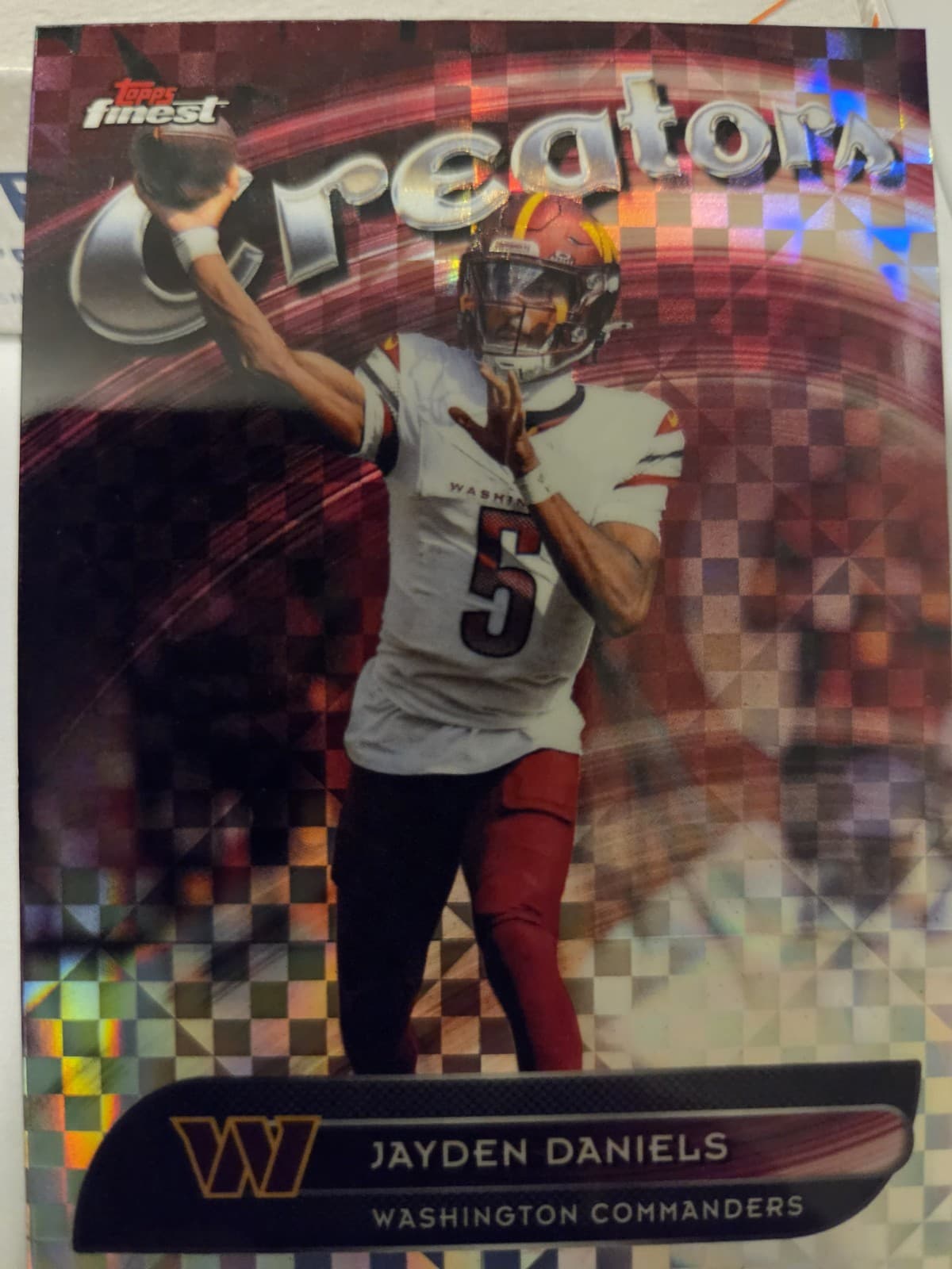 Football Jayden Daniels 2025 Topps Finest 2025 Topps Finest