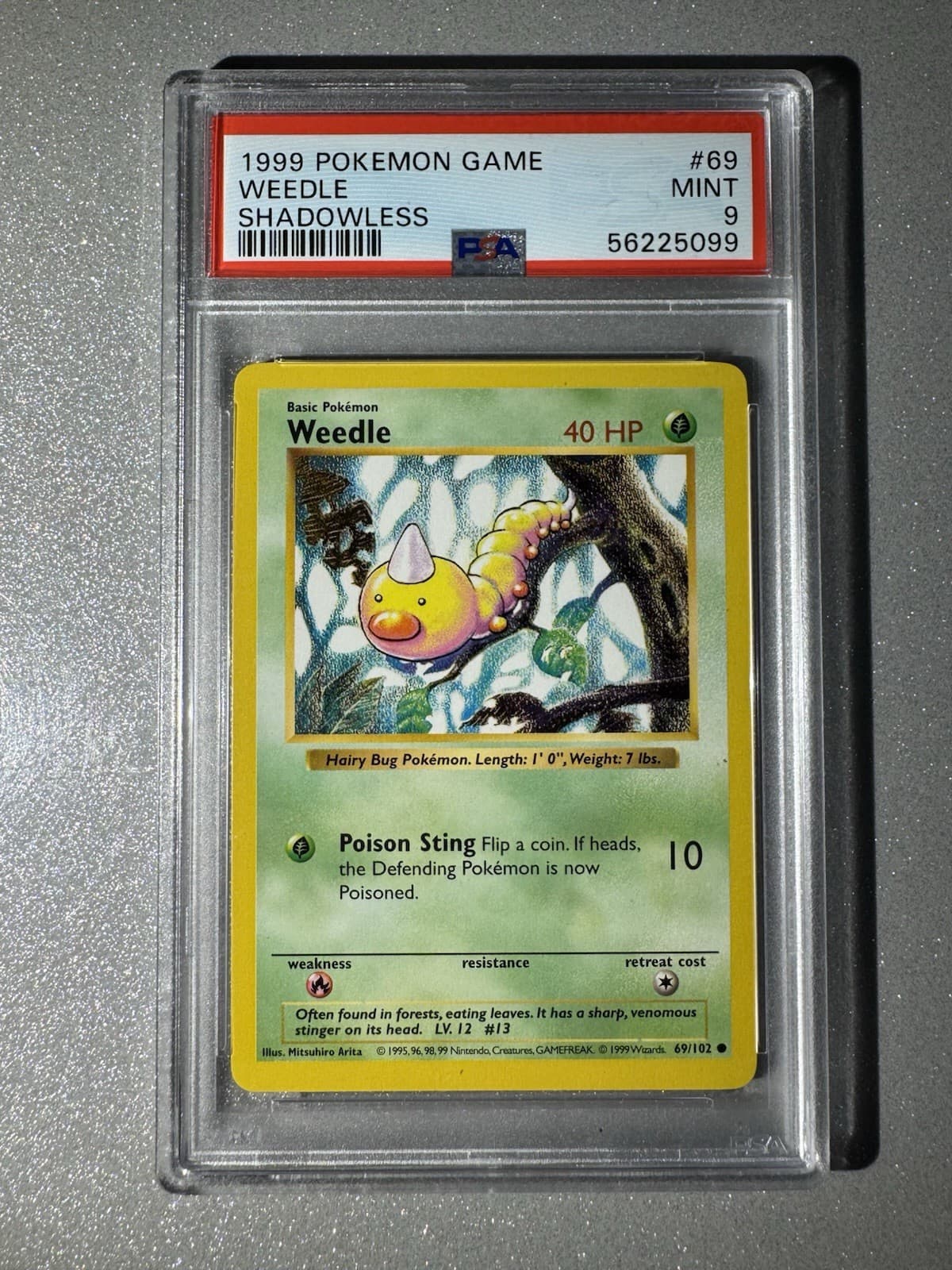POKEMON SET SHADOWLESS WEEDLE 1999 Unknown 1999 Unknown